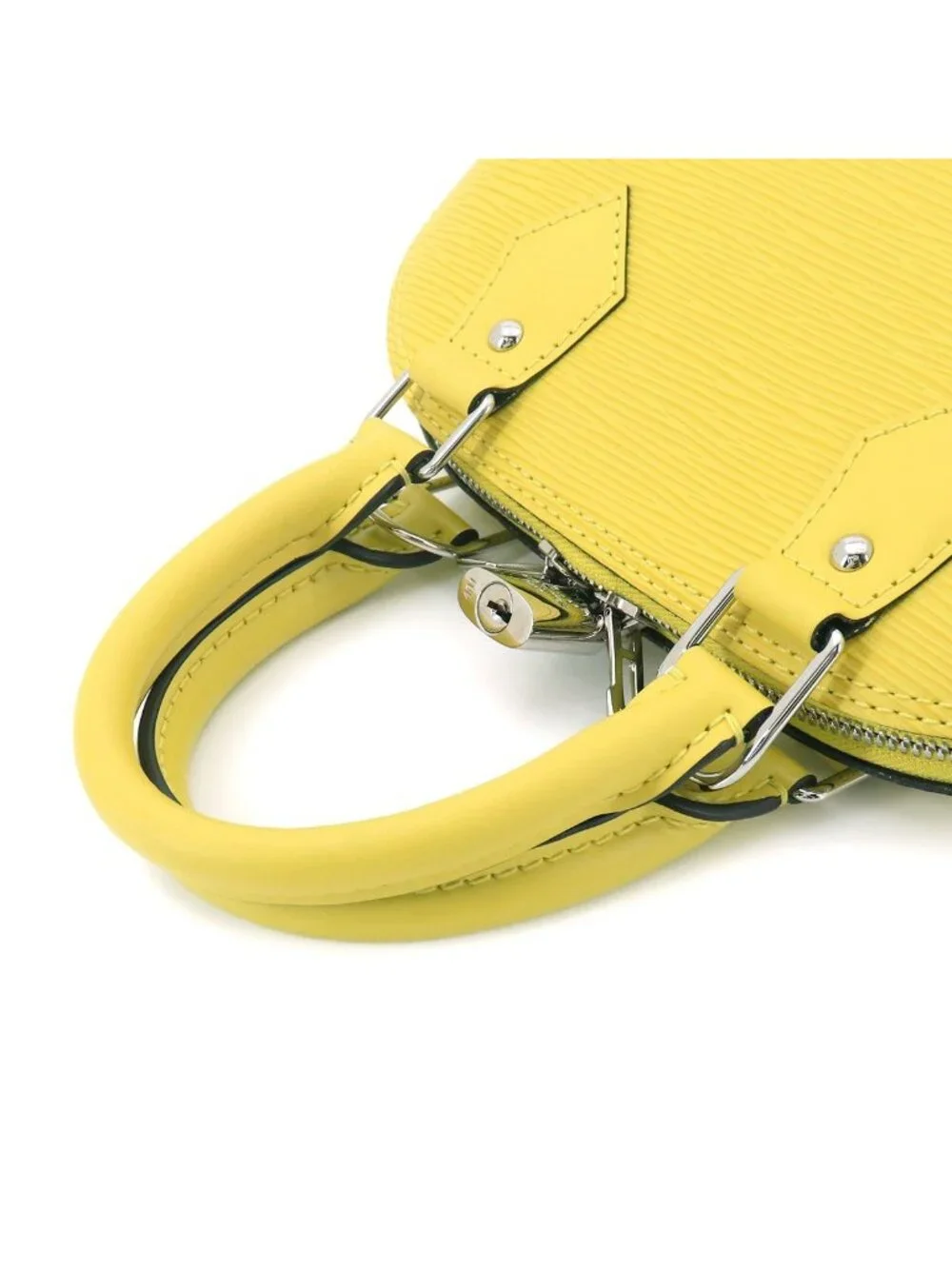 Louis Vuitton Epi Alma BB 2-Way Bag Leather Pistache